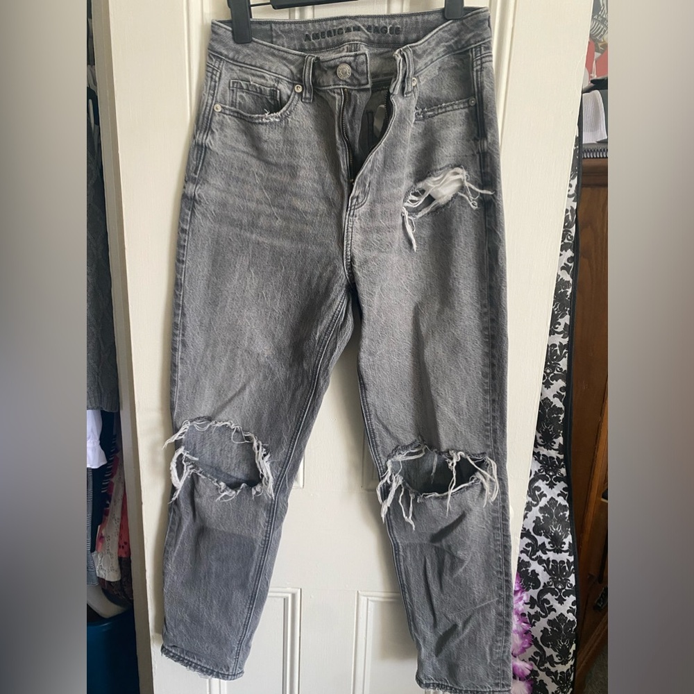 Real Good American Eagle Mom Jeans